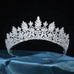 CZ Cubic Zirconia Tiaras and Crowns Headband For Brides Women Prom Pageant Headpiece Wedding Accessories Bridal Hair Jewelry