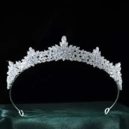 CZ Cubic Zirconia Tiaras and Crowns Headband For Brides Women Prom Pageant Headpiece Wedding Accessories Bridal Hair Jewelry