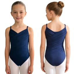 Kids Girls Ballet Warm-up Training Camisole Leotard Adjustable Spaghetti Straps Bodysuit for Ballet Gymnastics Stage Class Wear
