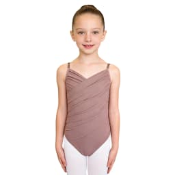 Kids Girls Ballet Warm-up Training Camisole Leotard Adjustable Spaghetti Straps Bodysuit for Ballet Gymnastics Stage Class Wear