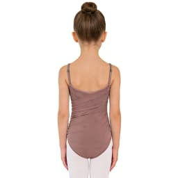 Kids Girls Ballet Warm-up Training Camisole Leotard Adjustable Spaghetti Straps Bodysuit for Ballet Gymnastics Stage Class Wear