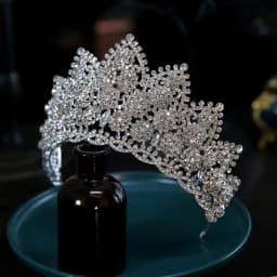 Bridal Hair Jewelry Big Large Headband Headpiece Brides Pageant Prom Rhinestones Crystal Crowns and Tiaras Wedding Accessories