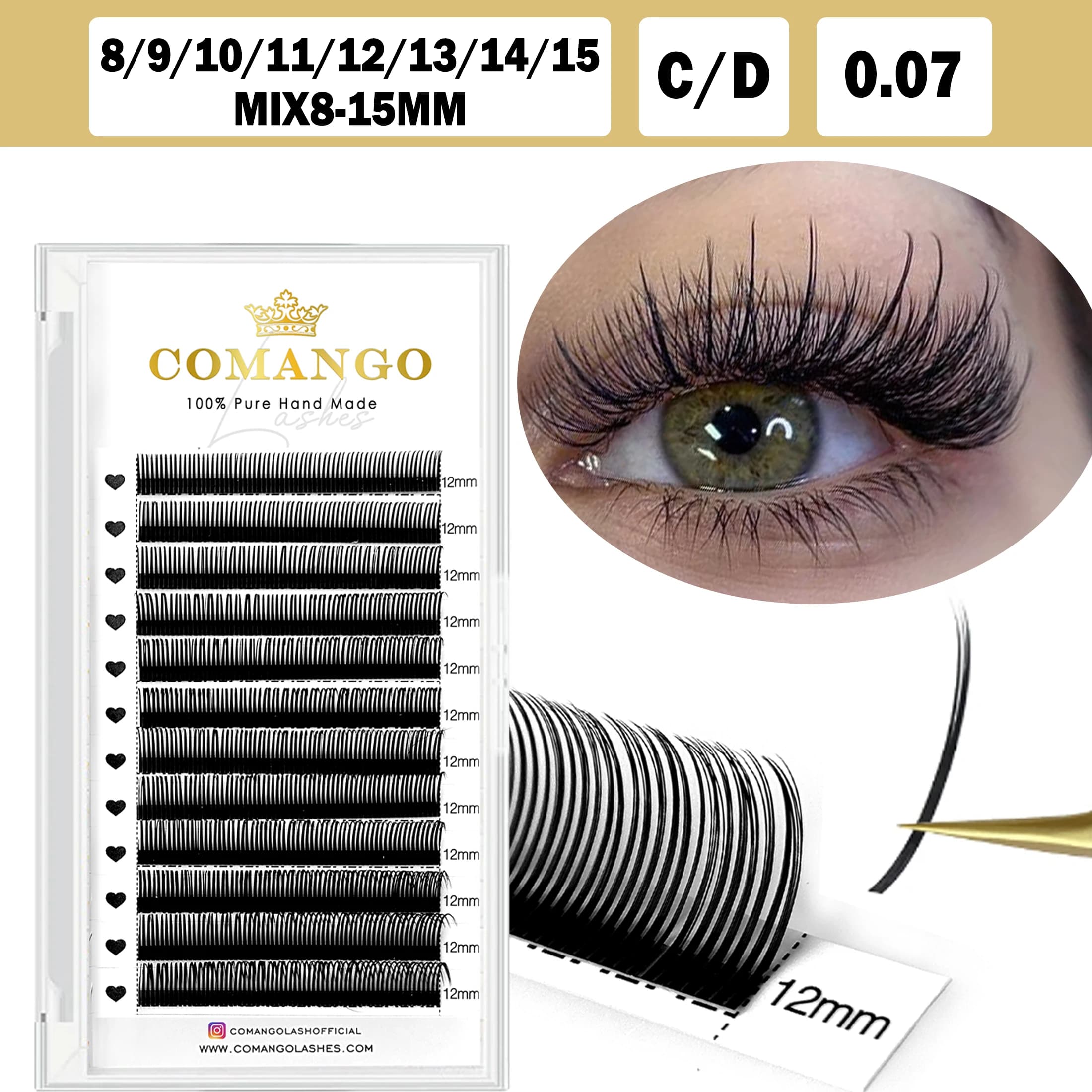CoMango Premium 5D Flower Fairy Flora Lashes Premade Fans Individual Lashes Extension Soft Natural Makeup Wholesale Supplier