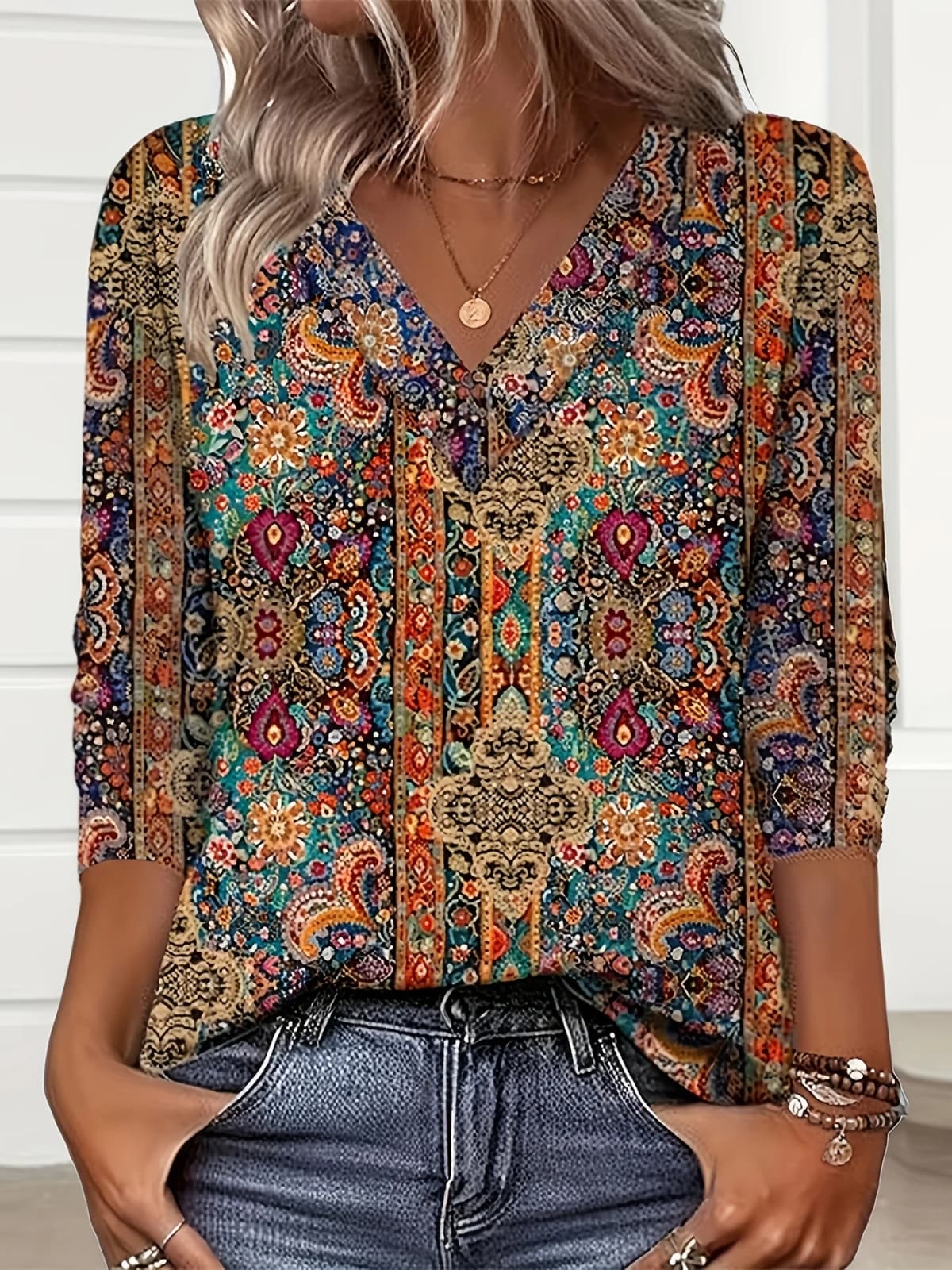 Elegant Casual Woman T-Shirt Fashion Loose T-Shirt Woman Temperament Long sleeve T-Shirt Holiday Weekend