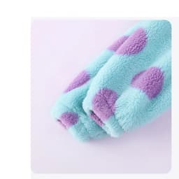 Family Monster Cosplay Sully Costume Blue Anime Outfit Coral Fleece Warm Women Men Boy Girl Halloween Christmas Onesie Jumpsuit