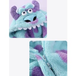 Family Monster Cosplay Sully Costume Blue Anime Outfit Coral Fleece Warm Women Men Boy Girl Halloween Christmas Onesie Jumpsuit