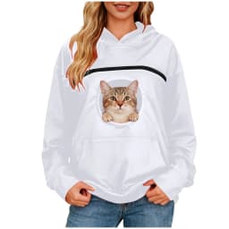 Hot Carry Pet Pocket Sweatshirt Winter Animal Pouch Hood Tops Autumn Winter Warm Hooded Sweatshirt Pet Carriers Loose Pullovers