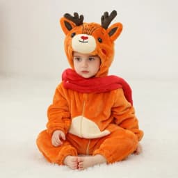 Baby Rompers Winter Kigurumi Lion Costume For Girls Boys Toddler Animal Jumpsuit Infant Clothes Pyjamas Kids Overalls Ropa Bebes