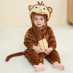 Baby Rompers Winter Kigurumi Lion Costume For Girls Boys Toddler Animal Jumpsuit Infant Clothes Pyjamas Kids Overalls Ropa Bebes
