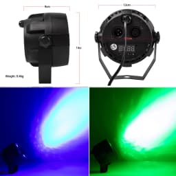 1PCS LED 7x18W RGBWA+UV Par Light with DMX512 6in1 Stage Light Wash Effect DJ Disco Mini Led Spotlighting 10W