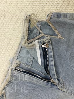ReddaChic Star Hollow Low Waist Jeans Tall Girl ICON Glitter Diamond Loose Fit Wide Denim Leg Pants New In Hot Women Streetwear