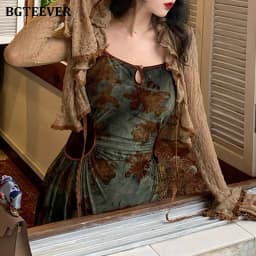 BGTEEVER Vintage Slim Women 2 Pieces Dress Set Long Sleeve Cardigans Tops & Printed Bodycon Dress Spring Fashion Ladies Outfits