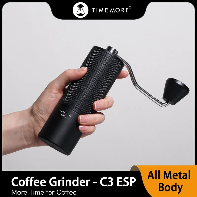 TIMEMORE C3 ESP Coffee Grinder Portable Stainless Steel Adjustable Conical Burr For Espresso & Pour Over Coffee Mill