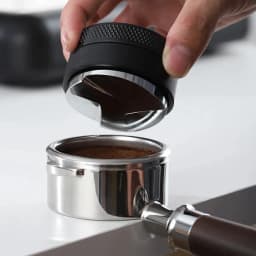 ABS Aluminum 51/53/58mm Coffee Distributor Espresso Distribution Tool Coffee Tamper 3 Angled Slopes Palm Tamper Adjustable