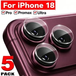 5-1sets for IPhone 18 Pro Max 18 Ultra Fold Tempered Glass HD Clear Camera Lens Protector Anti-scratch Protective Back Lens Film