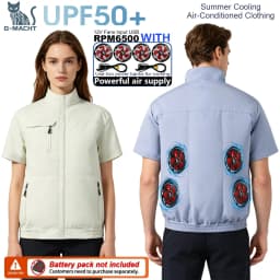 Summer 3 Fans 4 Fans Air Conditioning Cooling Vest Men Women Outdoor Jacket Sun Protection Windbreaker Travel Fishing Sports