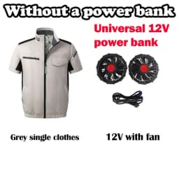 Unisex USB Cooling Vest With Wearable Fan 13 Hours Working Air Conditioned Short Sleeve For Outdoor Work Fishing Heat Relief
