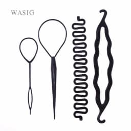 Magic Hair Braiding Twist Curler Styling Set Hairpin Holding Hair Braiders Pull Hair Needle Ponytail DIY Tool