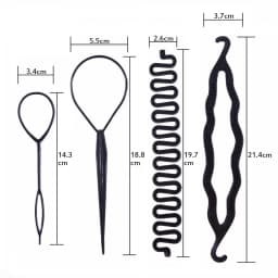 Magic Hair Braiding Twist Curler Styling Set Hairpin Holding Hair Braiders Pull Hair Needle Ponytail DIY Tool