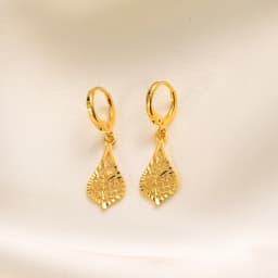 Gold Color Earrings Women's/Girls African Beautiful 24K Gold Color Plated Nicely Cute Small Ethiopian Jewelry Wedding Gift