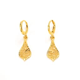 Gold Color Earrings Women's/Girls African Beautiful 24K Gold Color Plated Nicely Cute Small Ethiopian Jewelry Wedding Gift