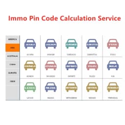 Car Pin Code Calculate Service for MG CHANGAN GAC AION DFSK JAC Geely Maxus Chery BAIC Great Wall Haval immo Pin Code Calculator