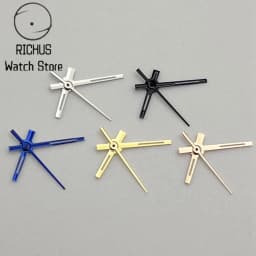 NH05 Hands Silver/Blue/Black/Gold/RoseGold Watch Hands Green Luminous Fit NH05 NH06 Movement Watch Accessories
