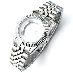 31mm NH05 Watch Case For Girl Woman Datejust Accessories 316L Steel Fit NH05 NH06 Movement 24.5mm Dial Jubilee Band Mod Parts