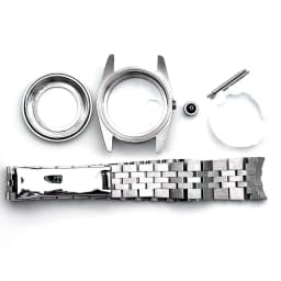 31mm NH05 Watch Case For Girl Woman Datejust Accessories 316L Steel Fit NH05 NH06 Movement 24.5mm Dial Jubilee Band Mod Parts