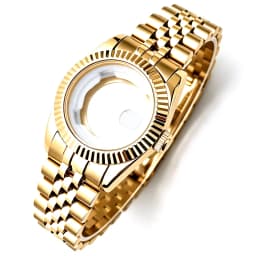 31mm NH05 Watch Case For Girl Woman Datejust Accessories 316L Steel Fit NH05 NH06 Movement 24.5mm Dial Jubilee Band Mod Parts
