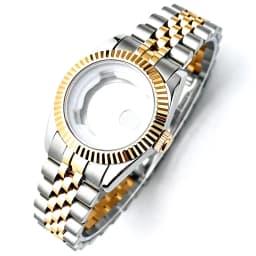 31mm NH05 Watch Case For Girl Woman Datejust Accessories 316L Steel Fit NH05 NH06 Movement 24.5mm Dial Jubilee Band Mod Parts