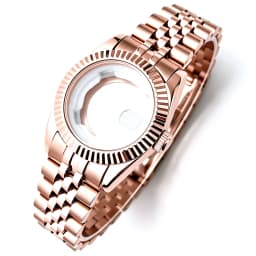 31mm NH05 Watch Case For Girl Woman Datejust Accessories 316L Steel Fit NH05 NH06 Movement 24.5mm Dial Jubilee Band Mod Parts