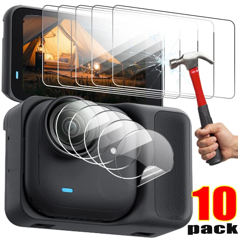 Screen Protector for Insta360 GO Ultra Action Camera Protective Tempered Glass with Lens TPU Film for Insta GO Ultra Accessories