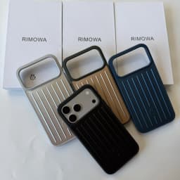 RIMOWA Aluminum Alloy Phone Cases For iPhone 18 17 16 Pro Max 3D Corrugated Stripe Back Luxury Bussiness Luggage Cover