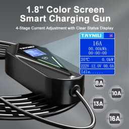 TAYNIU 3.5KW 16A Portable EV Charger NEMA5-15 Plug Type 2 GB/T Type 1 J1772 Electric Car Charger for BYD Changan Aedo Plus