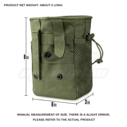 OPHIDIAN Hunting Magazine Recovery Bag Molle Trash Bag, Magazine Ammunition Bag, Belt Waist Bag Adjustable Holster Bag