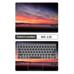 DIY Universal Laptop Cover Sticker Skins 2pcs 13.3"14"15.6"17.3" Skin Starry Sky Decorate Decal for Macbook /Lenovo/Asus/Hp/Acer