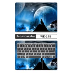 DIY Universal Laptop Cover Sticker Skins 2pcs 13.3"14"15.6"17.3" Skin Starry Sky Decorate Decal for Macbook /Lenovo/Asus/Hp/Acer