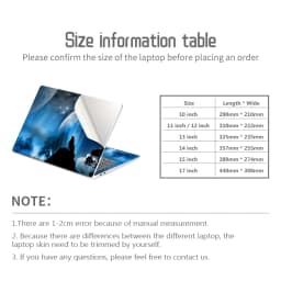 DIY Universal Laptop Cover Sticker Skins 2pcs 13.3"14"15.6"17.3" Skin Starry Sky Decorate Decal for Macbook /Lenovo/Asus/Hp/Acer