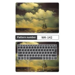 DIY Universal Laptop Cover Sticker Skins 2pcs 13.3"14"15.6"17.3" Skin Starry Sky Decorate Decal for Macbook /Lenovo/Asus/Hp/Acer
