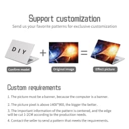 DIY Universal Laptop Cover Sticker Skins 2pcs 13.3"14"15.6"17.3" Skin Starry Sky Decorate Decal for Macbook /Lenovo/Asus/Hp/Acer