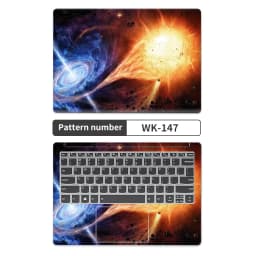 DIY Universal Laptop Cover Sticker Skins 2pcs 13.3"14"15.6"17.3" Skin Starry Sky Decorate Decal for Macbook /Lenovo/Asus/Hp/Acer