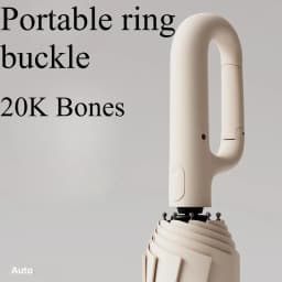 Extra Large Reinforced Wind-resistant Rain-resistant Dual-purpose UV-resistant Fully Automatic Ring-buckle Umbrella