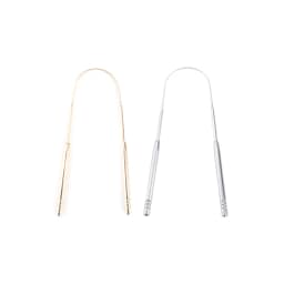 4Colors Stainless Steel Tongue Scraper Metal Tongue Fresh Breath Cleaning Coated Toothbrush Oral Hygiene Scrapper Cleaning Tools