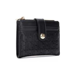 CH Luxury Brand Retro Design Business Card Bag Fashion Button Classic Folding Wallet Compact and Lightweight Women's Square Bag