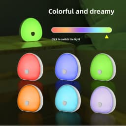 RGB Sleep White Noise Machine with Soothing Sound Touchable Rechargeable LED Night Light Relaxing Audio & Sleep Lamp for Baby