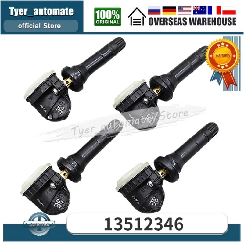 315Mhz 4Pcs TPMS Tire Pressure Monitoring Sensor 13512346 For Chevrolet Colorado 2019-2023 GMC Canyon 2019-2023