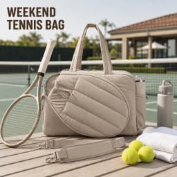 Tennis Bag Large Capacity Racket Tote With Separate Shoe Storage Bottle Pocket For Pickleball Gym Sports Weekend Travel Women