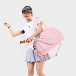 Women Pink Tennis Bag Large Capacity Racket Holder Handbag Separate Shoe Compartment Gym Sports Duffle Bag With Bottle Pocket