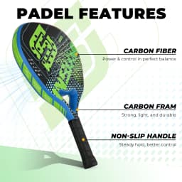 INSUM Power Padel Racket Series 2026 Carbon Fiber Surface EVA Memory Lightweight Paddle Racket Tennis Racket for Adults